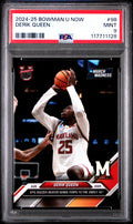 Graded 2024 Topps Bowman U Now Derik Queen #98 Rookie RC Basketball Card PSA 9 Mint