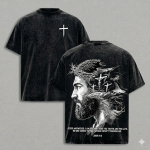 Jesus Christ John 14:6 Bible Verse T-Shirt