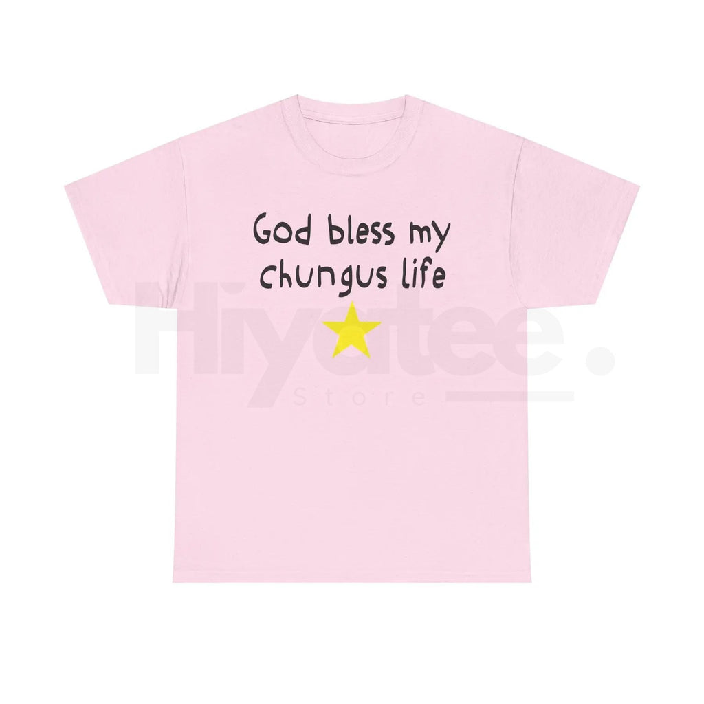 "God Bless My Chungus Life" Funny Meme T-Shirt – 100% Cotton Graphic Tee