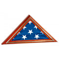 Gold Trim Large Flag Display Case Hold 5' x 9.5' Flag