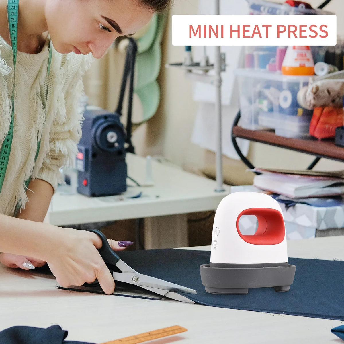 Mini Heat Press Machine for T-Shirts – Easy Iron-On Transfer Press