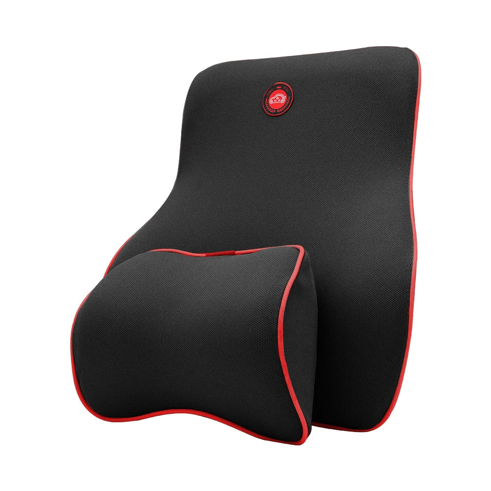 Memory Foam Car Cushions – Neck Pillow & Lumbar Options