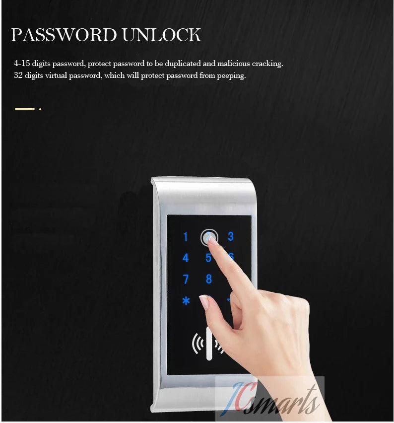 Electronic Keypad Cabinet Lock – RFID Locker Lock for Gym & Home