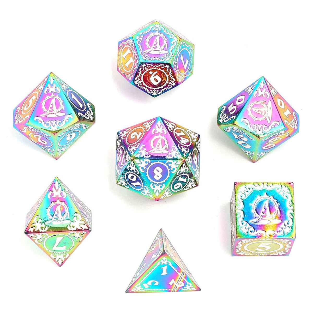 Solid Metal Dice Set for Creative Gaming Adventures