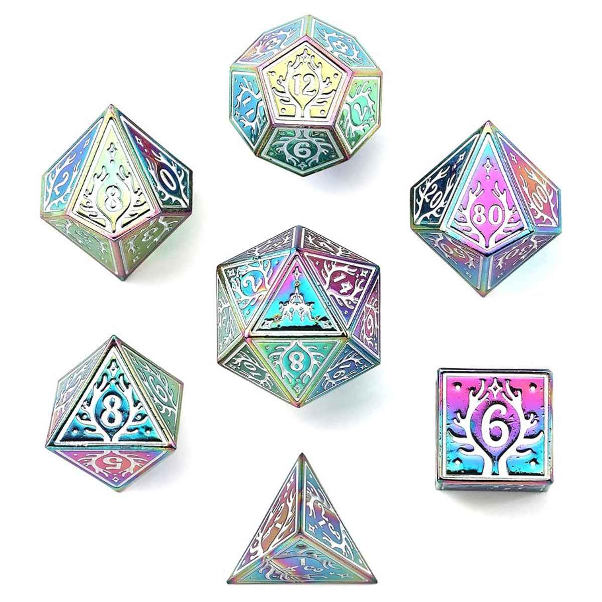 Solid Metal Dice Set for Creative Gaming Adventures