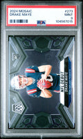 Graded 2024 Panini Mosaic Drake Maye #273 Rookie RC Football Card PSA 9 Mint