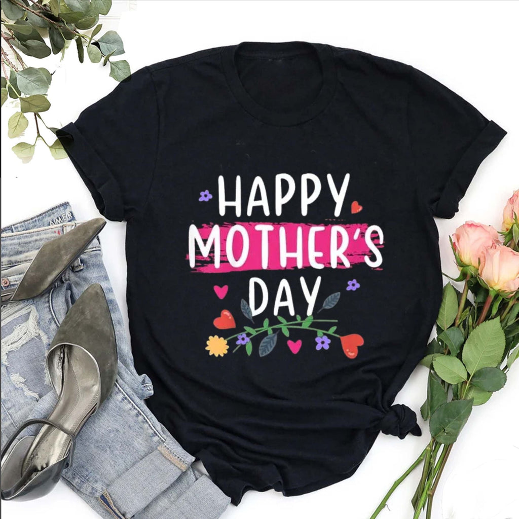 Happy Mother's Day 2025 Keepsake T-Shirt – Special 2025 For Mom Gift Idea Tee, Premium 100% Cotton Floral Celebration Top, Made in USA
