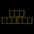 LED Hay Bale Stack