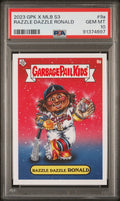 Graded 2023 Topps Garbage Pail Kids Ronald Acuna Jr. #9A Razzle Dazzle Ronald Baseball Card PSA 10 Gem Mint