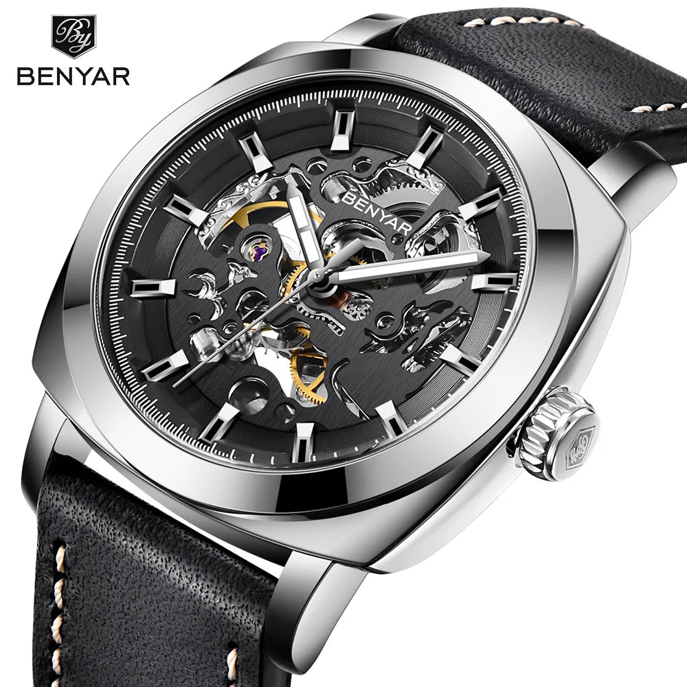 Men's Automatic Mechanical Business Watch – Waterproof Wristwatch