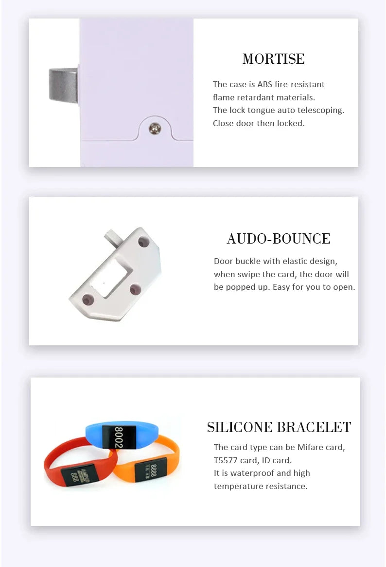 Electronic Keypad Cabinet Lock – RFID Locker Lock for Gym & Home