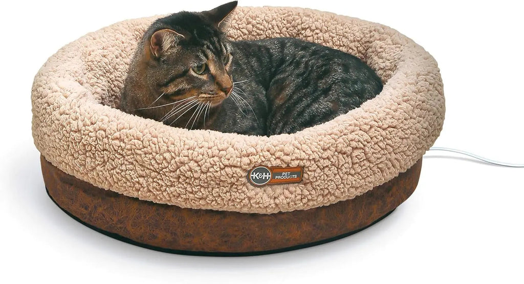 Heated Cat Bed – Soft Snuggle Cup