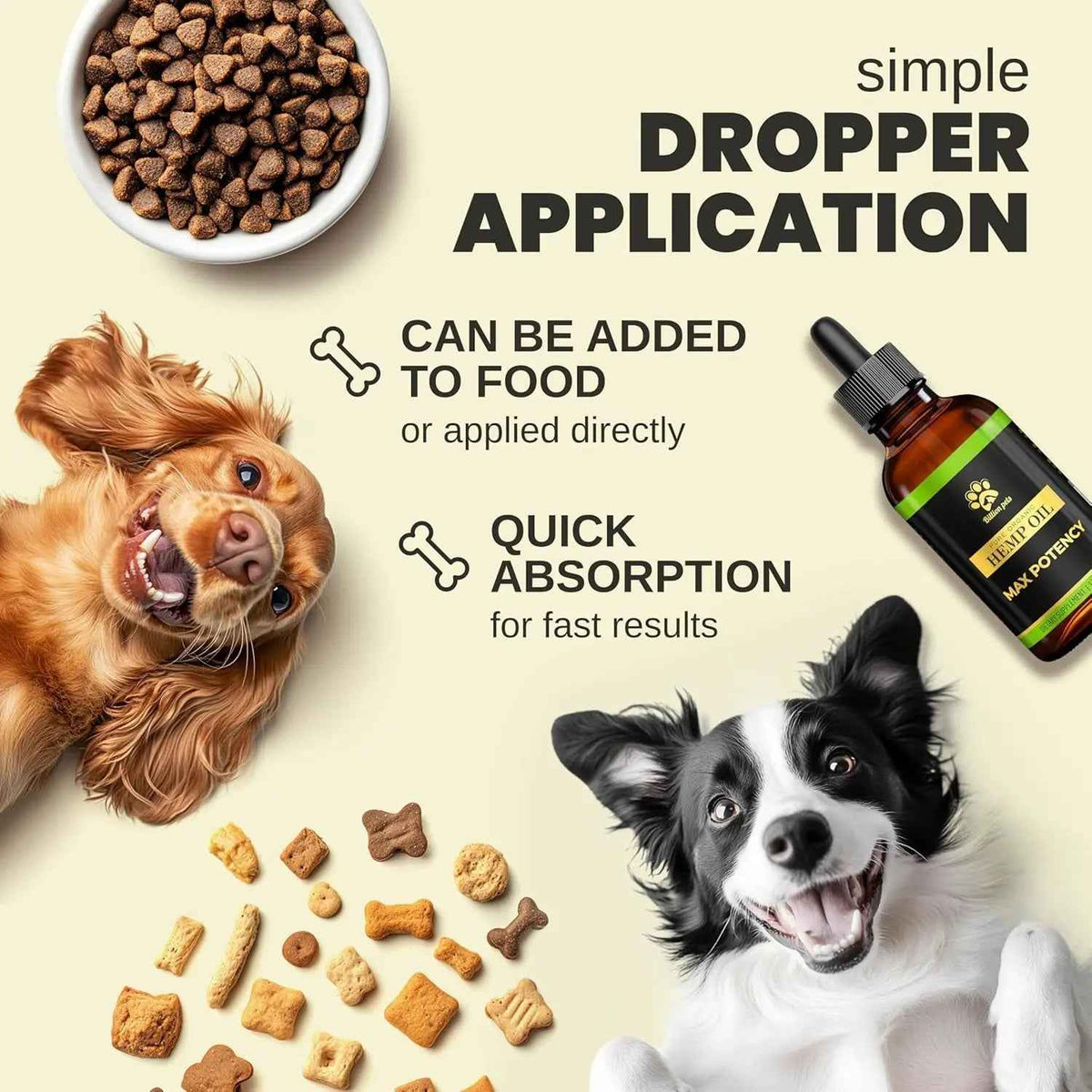 Hemp Oil Calming Drops for Dogs & Cats