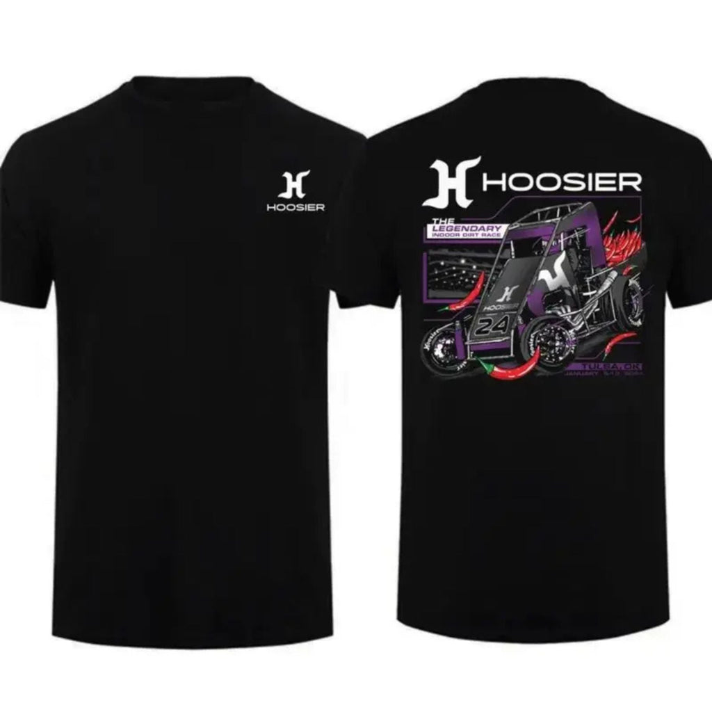 Hoosier Racing Sprint Car T-Shirt – Dirt Track Motorsports Fan Tee, Premium 100% Cotton Outlaw Sprint Car Top, Made in USA