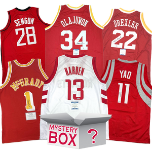 Autographed/Signed Houston Basketball Jersey Mystery Box with PSA JSA or Beckett COA