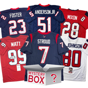 Autographed/Signed Houston Football Jersey Mystery Box with PSA JSA or Beckett COA