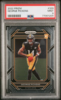 Graded 2022 Panini Prizm George Pickens #329 Rookie RC Football Card PSA 9 Mint