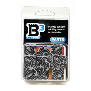 Twenties Classic Encaustic Flooring, 2x2 Tiles (Pack of 20) made using LEGO parts - B3 Customs