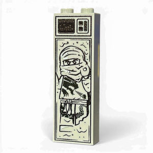 Black Ninja in Carbonite (1x2x5 Brick)