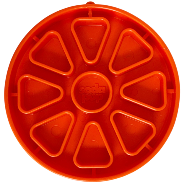 Citrus Softie eTray Shallow Slow Feeder Dog Bowl |  USA Made
