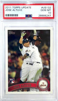 Graded 2011 Topps Update Jose Altuve #US132 Rookie RC Baseball Card PSA 10 Gem Mint