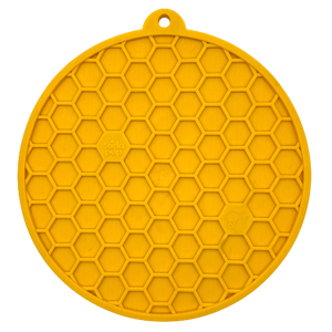 Yellow Honeycomb emat - round