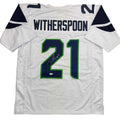 Autographed/Signed Devon Witherspoon Seattle White Football Jersey JSA COA