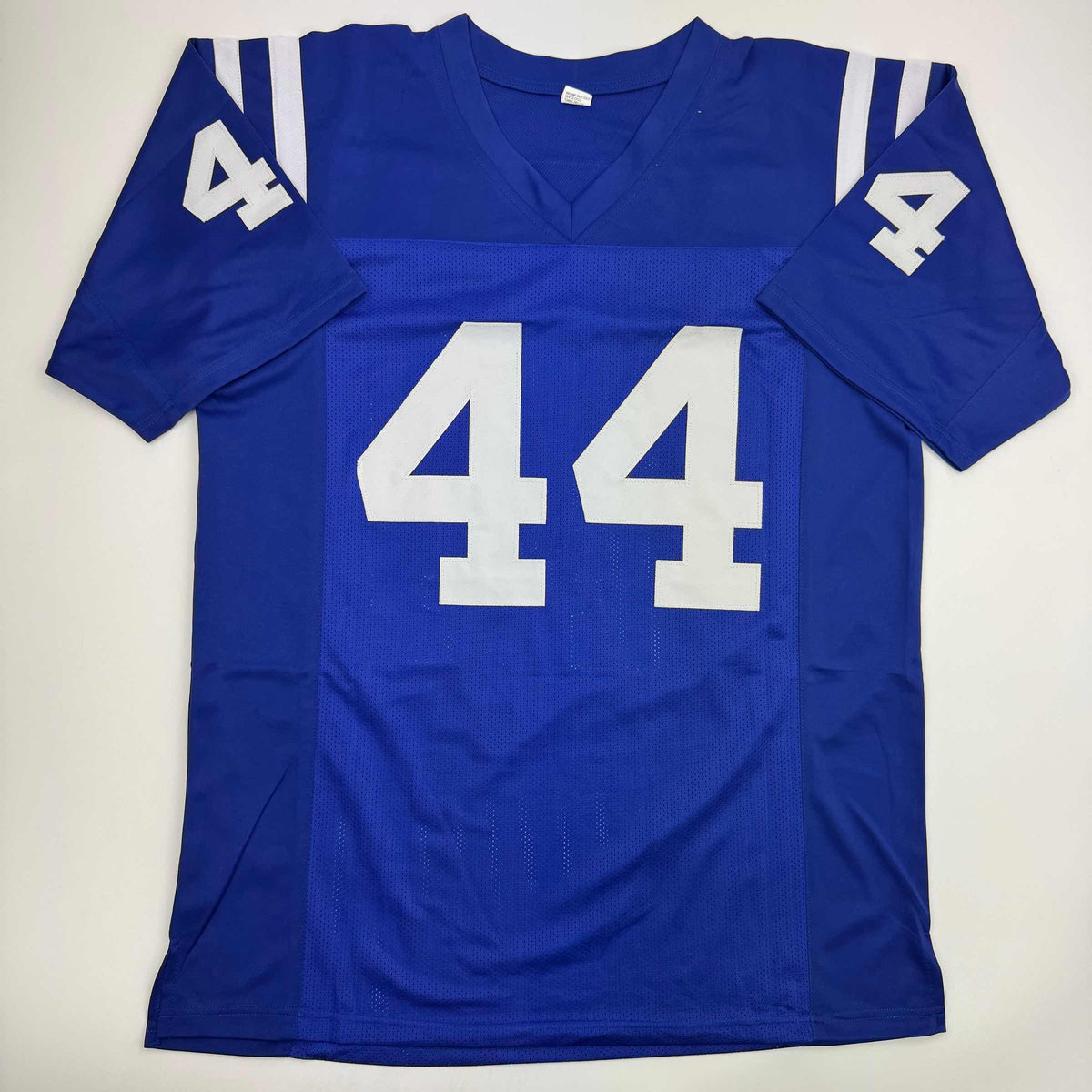 Autographed/Signed Dallas Clark Indianapolis Blue Football Jersey JSA COA