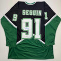 Autographed/Signed Tyler Seguin Dallas Black Hockey Jersey Beckett BAS COA