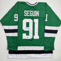 Autographed/Signed Tyler Seguin Dallas Green Hockey Jersey Beckett BAS COA
