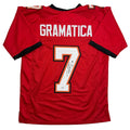 Autographed/Signed Martin Gramatica Tampa Bay Red Football Jersey JSA COA