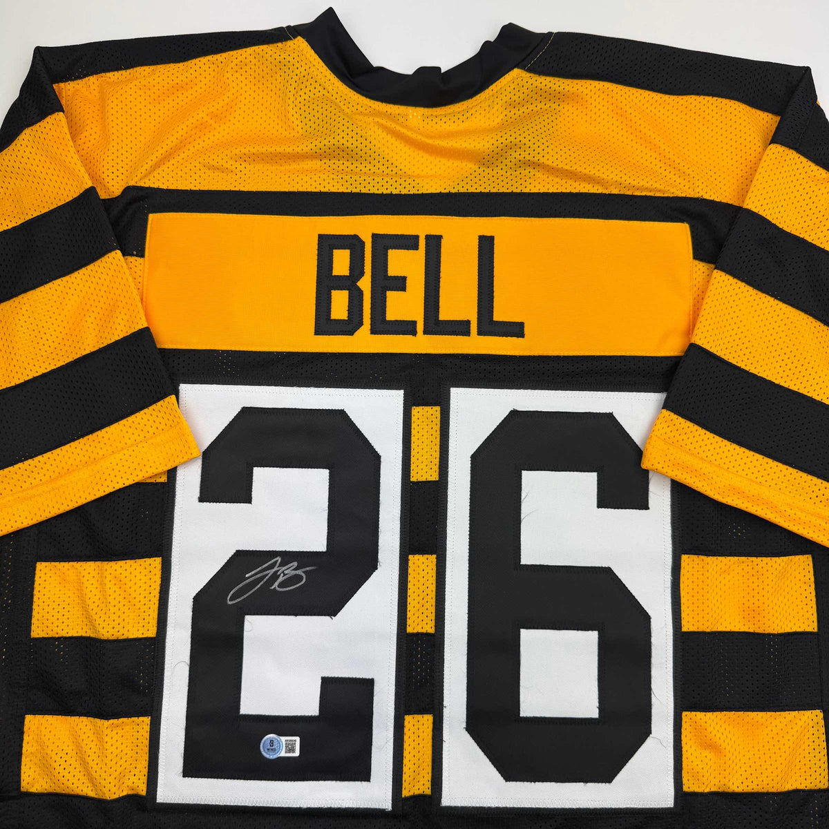 Autographed/Signed Le'Veon LeVeon Bell Pittsburgh Bumble Bee Jersey Football JSA COA