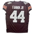 Autographed/Signed Harold Fannin Jr. Cleveland Football Brown Jersey JSA COA