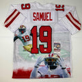 Autographed/Signed Deebo Samuel San Francisco White Portrait Football Jersey JSA COA
