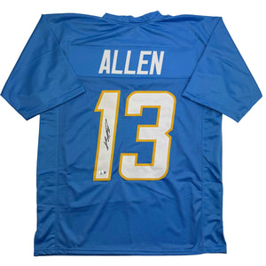 Autographed/Signed Keenan Allen Los Angeles LA Powder Blue Football Jersey Beckett BAS COA