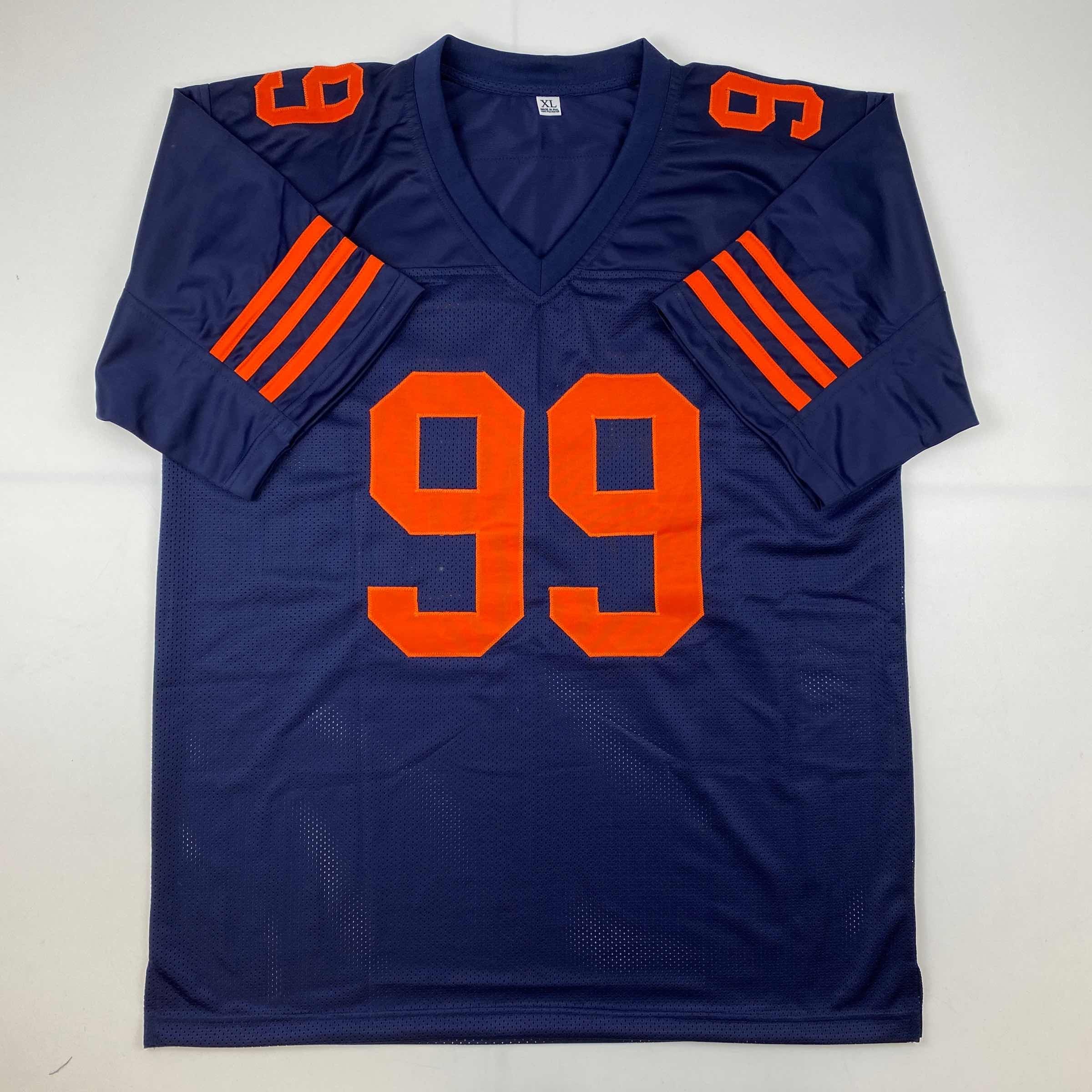Autographed/Signed Dan Hampton Chicago Color Rush Football Jersey Beckett BAS COA