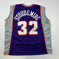 Autographed/Signed Amare Stoudemire Phoenix Purple Basketball Jersey Beckett BAS COA