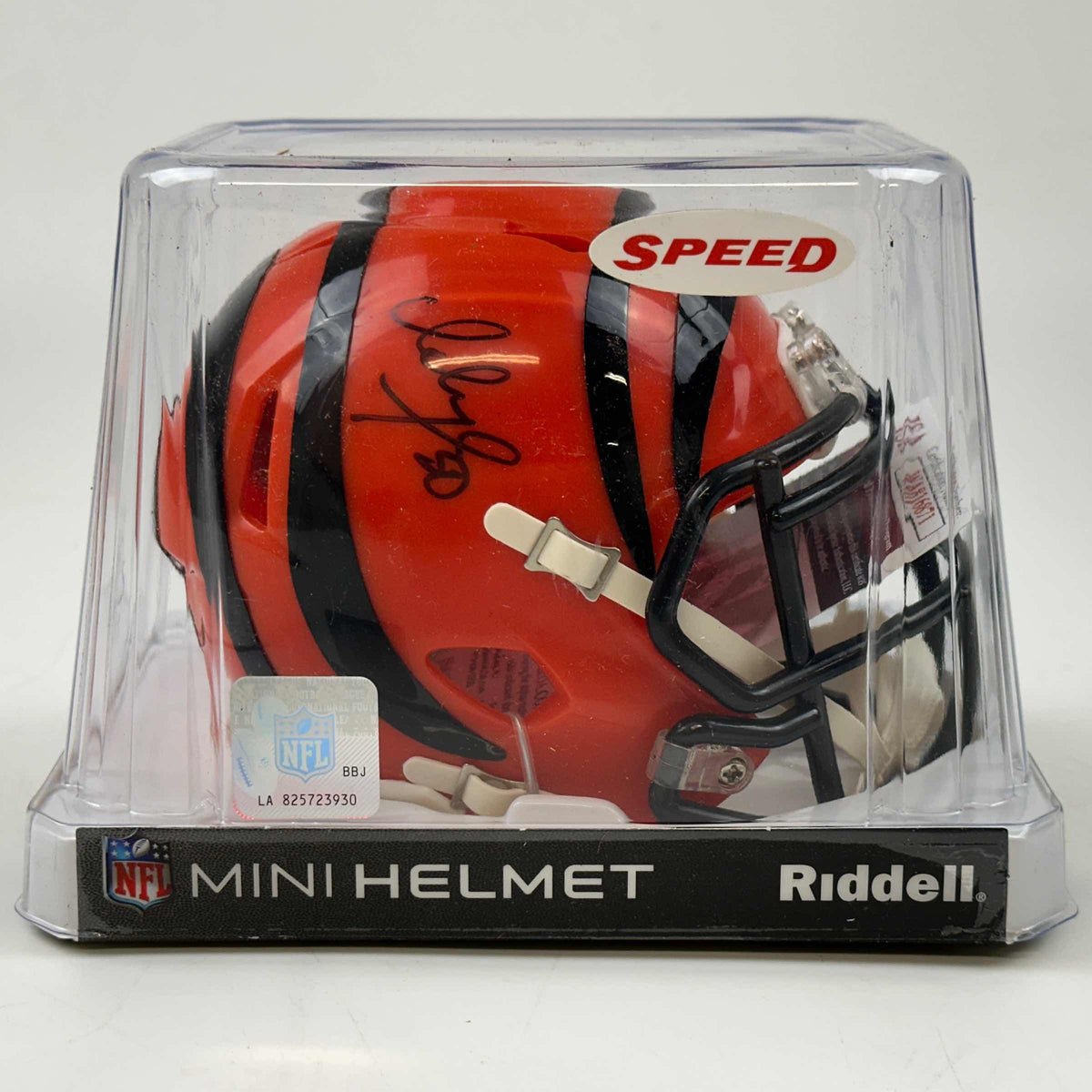 Autographed/Signed Ickey Woods Cincinnati Bengals Mini Football Helmet JSA COA