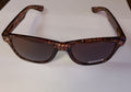 Brown Blues Brother Style Sunglasses with Houndstooth Design and Dark Lenses
