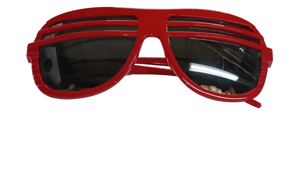 Half Shutter Shades Retro 80s Aviator Style Sunglasses Mirrored Lens