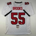 Autographed/Signed Derrick Brooks Tampa Bay White Football Jersey JSA COA