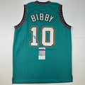 Autographed/Signed Mike Bibby Vancouver Teal Retro Basketball Jersey JSA COA