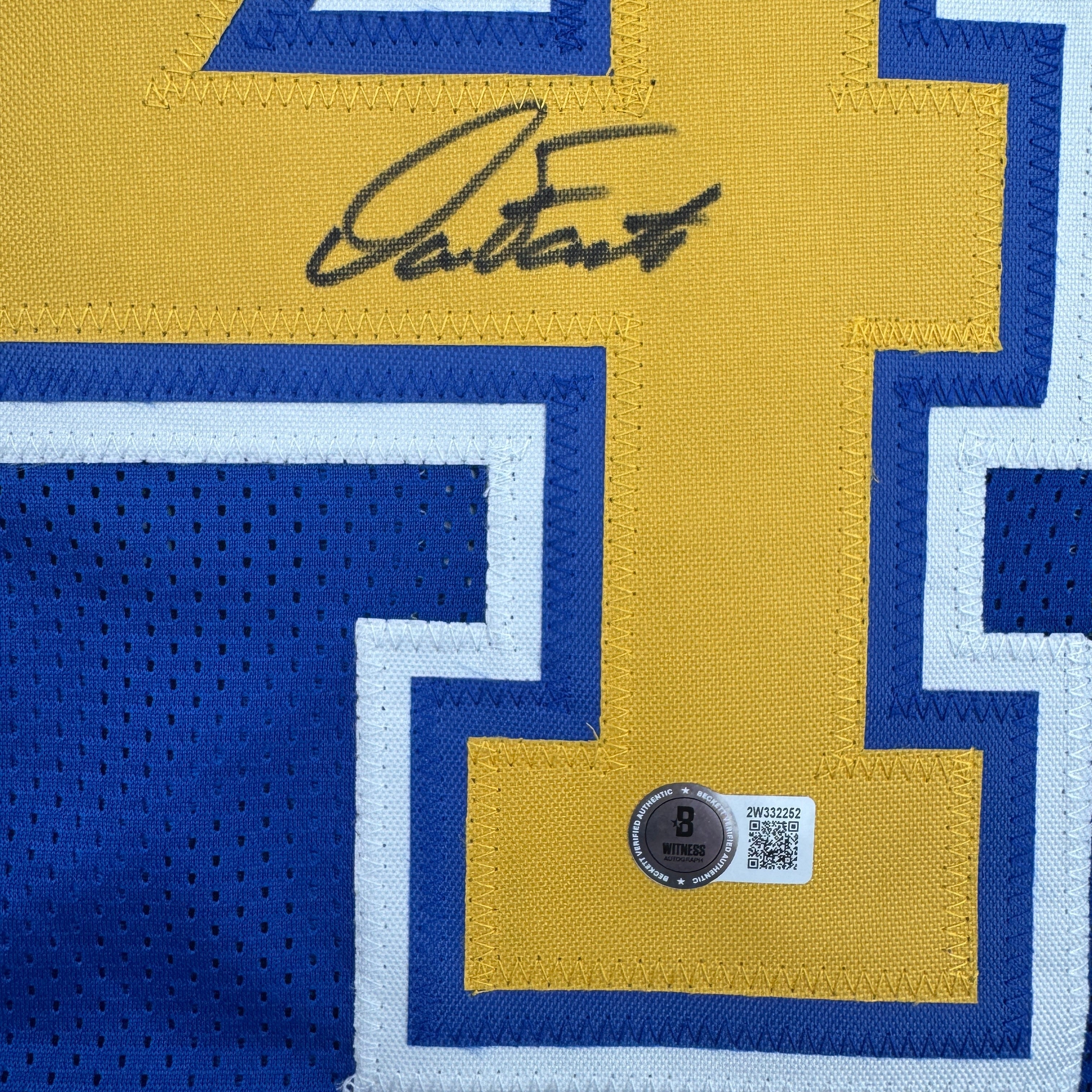 Autographed/Signed Dan Fouts San Diego Royal Blue Football Jersey JSA COA