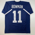Autographed/Signed NaVorro Bowman Penn State Blue College Football Jersey Beckett BAS COA