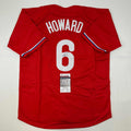 Autographed/Signed Ryan Howard Philadelphia Red Baseball Jersey JSA COA