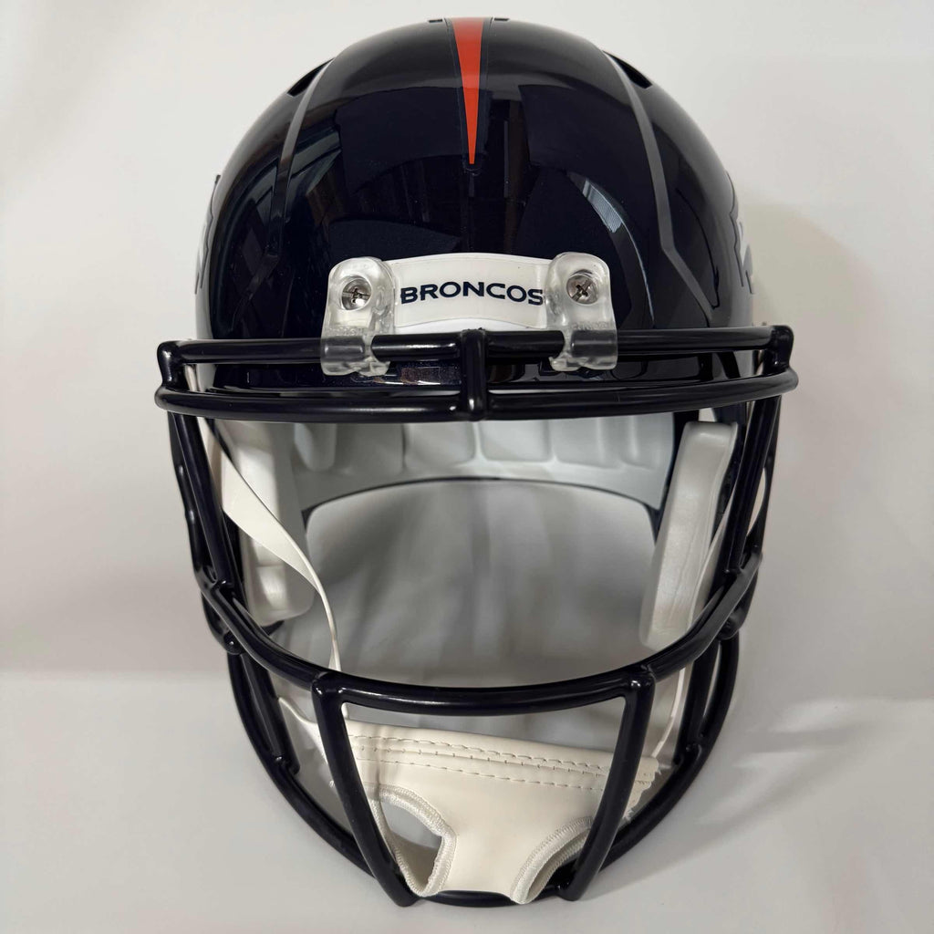 Autographed/Signed Peyton Manning Denver Broncos Full Size F/S Football Helmet Steiner COA