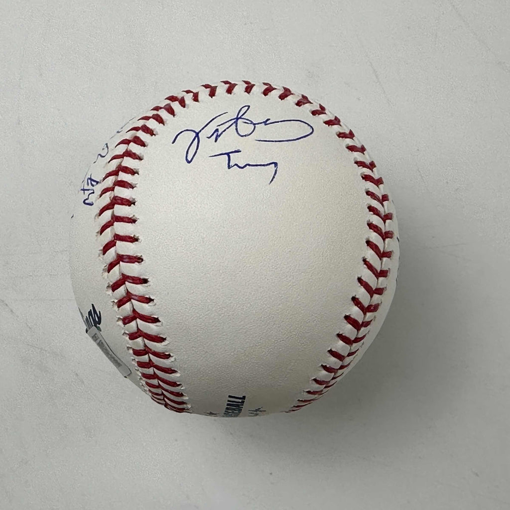 Autographed/Signed The Sandlot Movie 6x Cast Member Sigs Rawlings Official Major League Baseball Beckett BAS COA