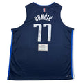 Autographed/Signed Luka Doncic Dallas Mavericks Dark Blue Authentic Basketball Jersey Fanatics COA