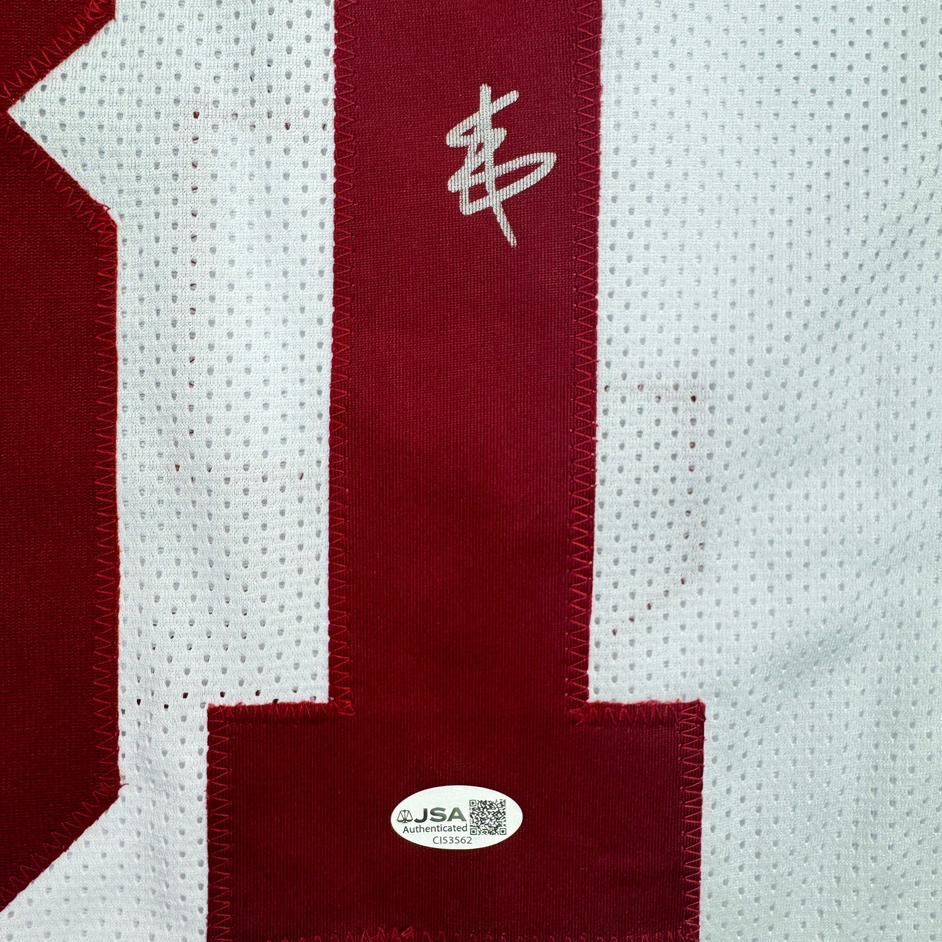 Autographed/Signed Will Anderson Alabama White College Football Jersey Beckett BAS COA