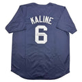 Autographed/Signed Al Kaline Detroit Blue Baseball Jersey JSA COA
